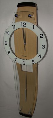 Настінні кварцові годинники, з маятником, дерев’яні 26007 фото