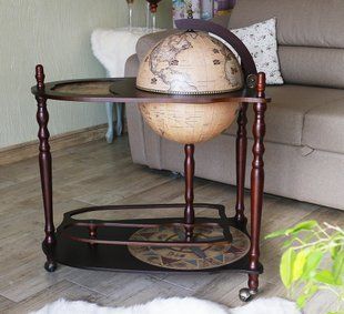 Глобус бар со столиком напольный, сфера 33 см 33035N 33035N фото