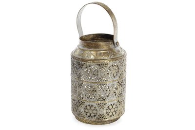 Декоратний металевий свічник зі скляною колбою 195см (589-127) 589-127 фото