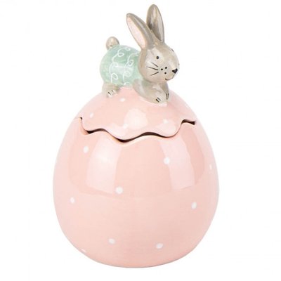 Ємкість керамічна для зберігання, Милий кролик, 11*11*16.5см, в упаковці 2штуки (4000-029) 4000-029 фото