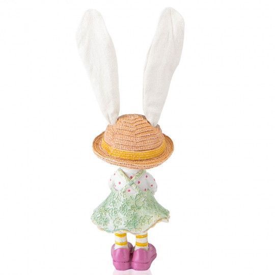 Декоративная фигурка ,,Мисс Кролица,, 9*8*28см, материал - полистоун, (6013-032) 6013-032 фото