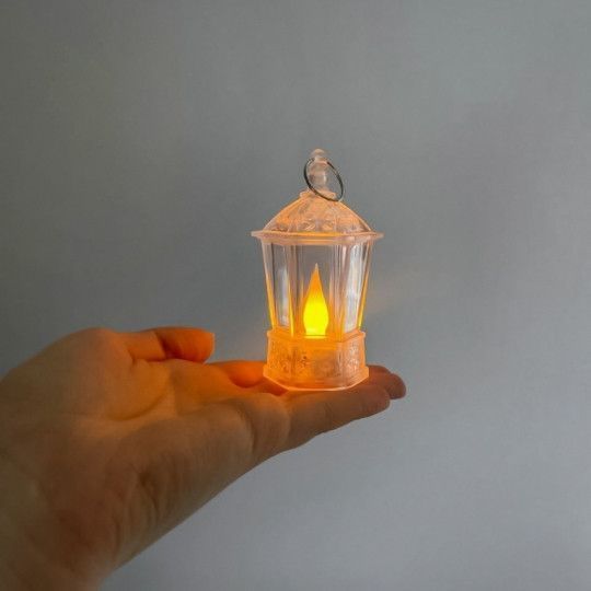 Светодиодный фонарик (LED) 6*10см., прозрачный, пластик,в упаковке 24шт. (6032-024) 6032-024 фото