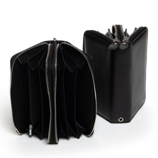 Вишуканий класичний Кошелек жіноча шкіра 19*9,5*4,5 см DR. BOND W39-3 black W39-3 black фото