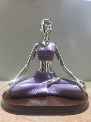 Статуетка йога дівчина 13*14*10 см (06/11/24-13) 06/11/24-14 фото