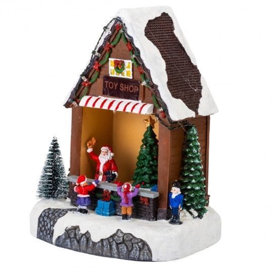 Новорічна музична карусель із підсвічуванням "Дитяча радість." 20*16см, полістоун (6026-007) 6026-005 фото