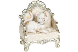 Декоративная фигурка Гламурная кошечка, 12.5см, цвет - шампань, в упаковке 4шт. (707-928) 707-928 фото