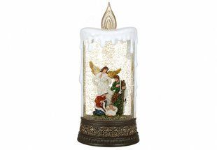 Рождественская музыкальная фигура Свечка с LED подсветкой, 12.4*7.5*30.5см, (батарейка AA)., церковное пение (890-294) 890-294 фото