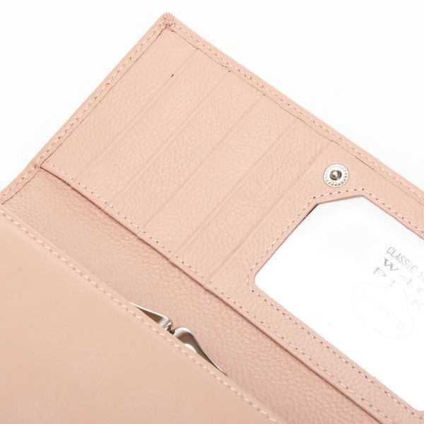 Нежный розовый кошелек натуральная кожа на кнопке 17,5*9,5*4 DR. BOND (W46 pink) W46 pink фото