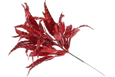 Декоративна гілка 17.5 см колір — червоний, у пакованні 48 шт. (128-019) 128-019 фото