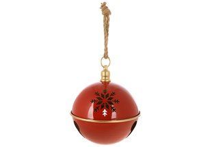 Декоративный металлический шар на подвесе Christmas bells D20*24см, 41смм., (152-015) 152-015 фото